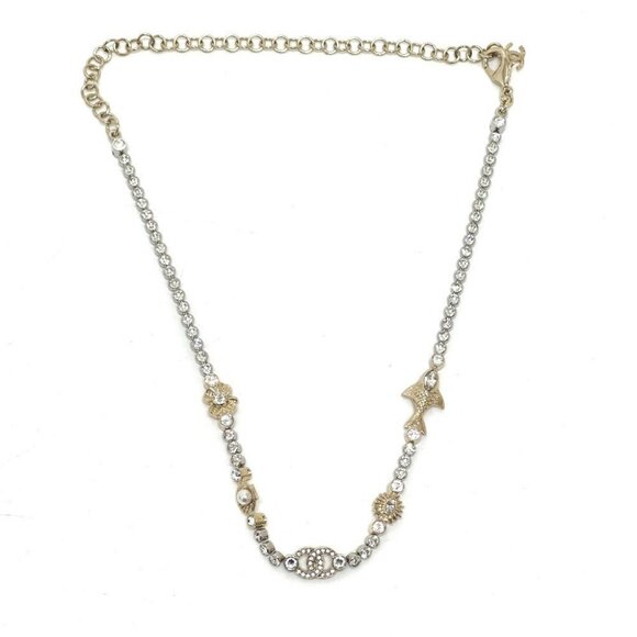 CHANEL ABE913 25C Costume Pearl & Strass Marine Style Rhinestone Necklace Unused - Picture 9 of 13